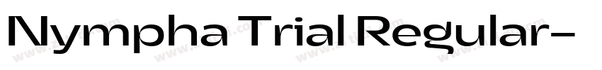 Nympha Trial Regular字体转换